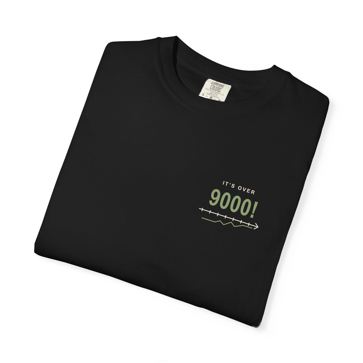 Over Nine Thousand Anime Quote Tee | Power Level Japanese Streetwear