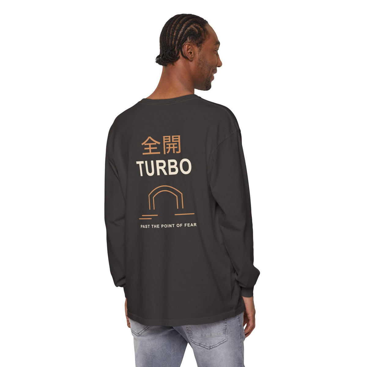 Tunnel Velocity Kanji Long Sleeve Tee | Inspired by Okarun from Dandadan