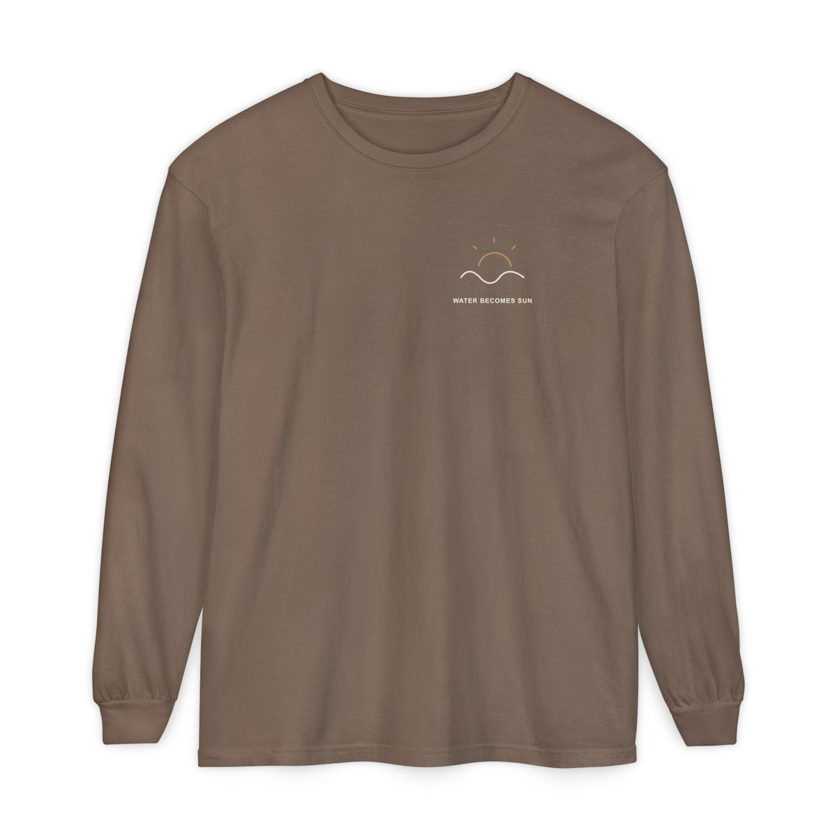 Water Becomes Sun Minimalist Anime Long Sleeve Tee | Demon Hunter Japanese Streetwear