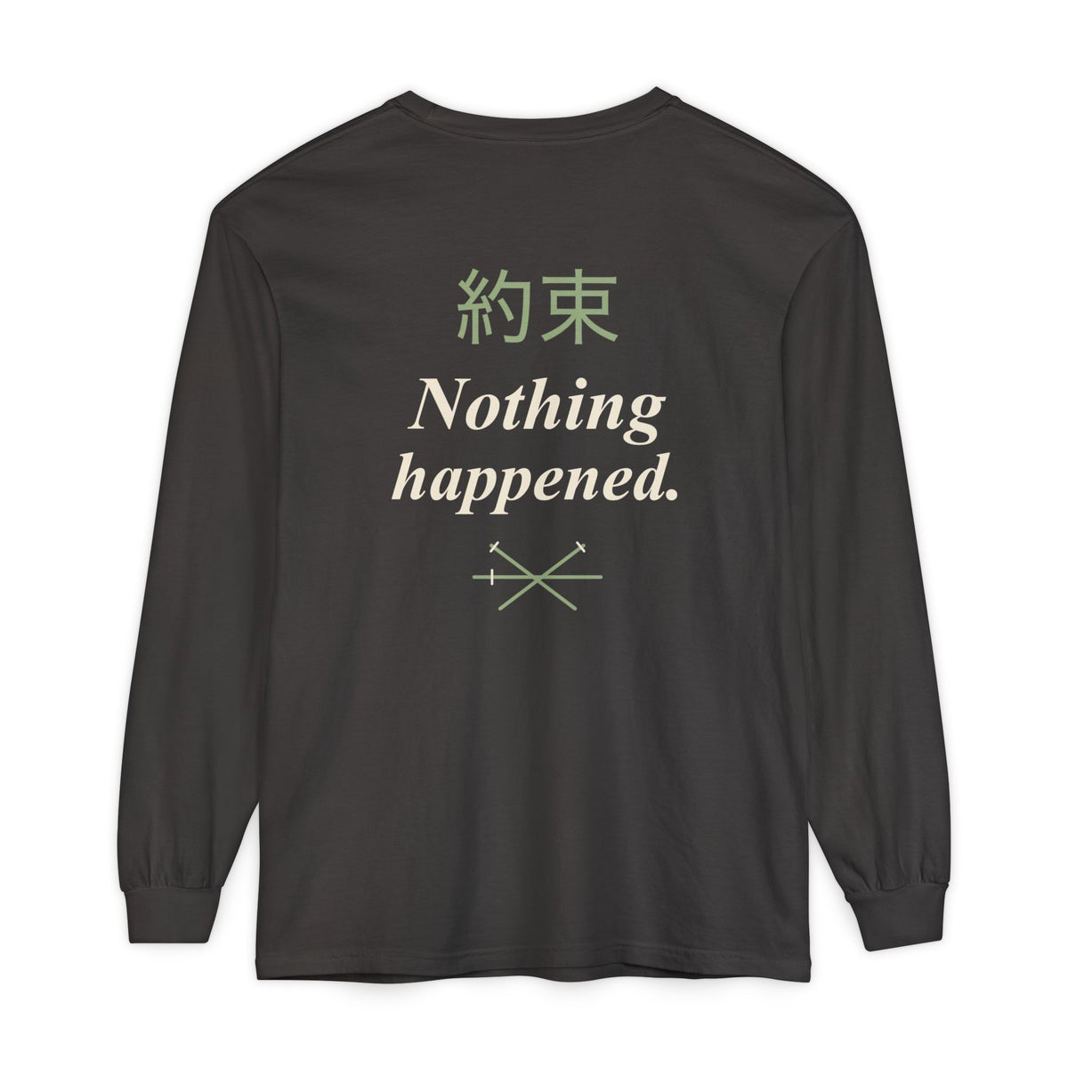 Kept Promise Kanji Anime Long Sleeve Tee | Pirate Japanese Streetwear