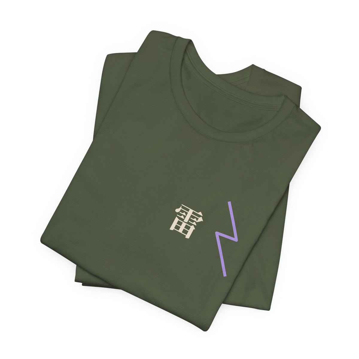 Storm Flame Kanji Anime Soft Tee | Clan Crest Japanese Streetwear