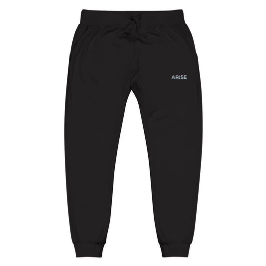 Arise Rank Embroidered Fleece Sweatpants | Inspired by Sung Jinwoo from Solo Leveling