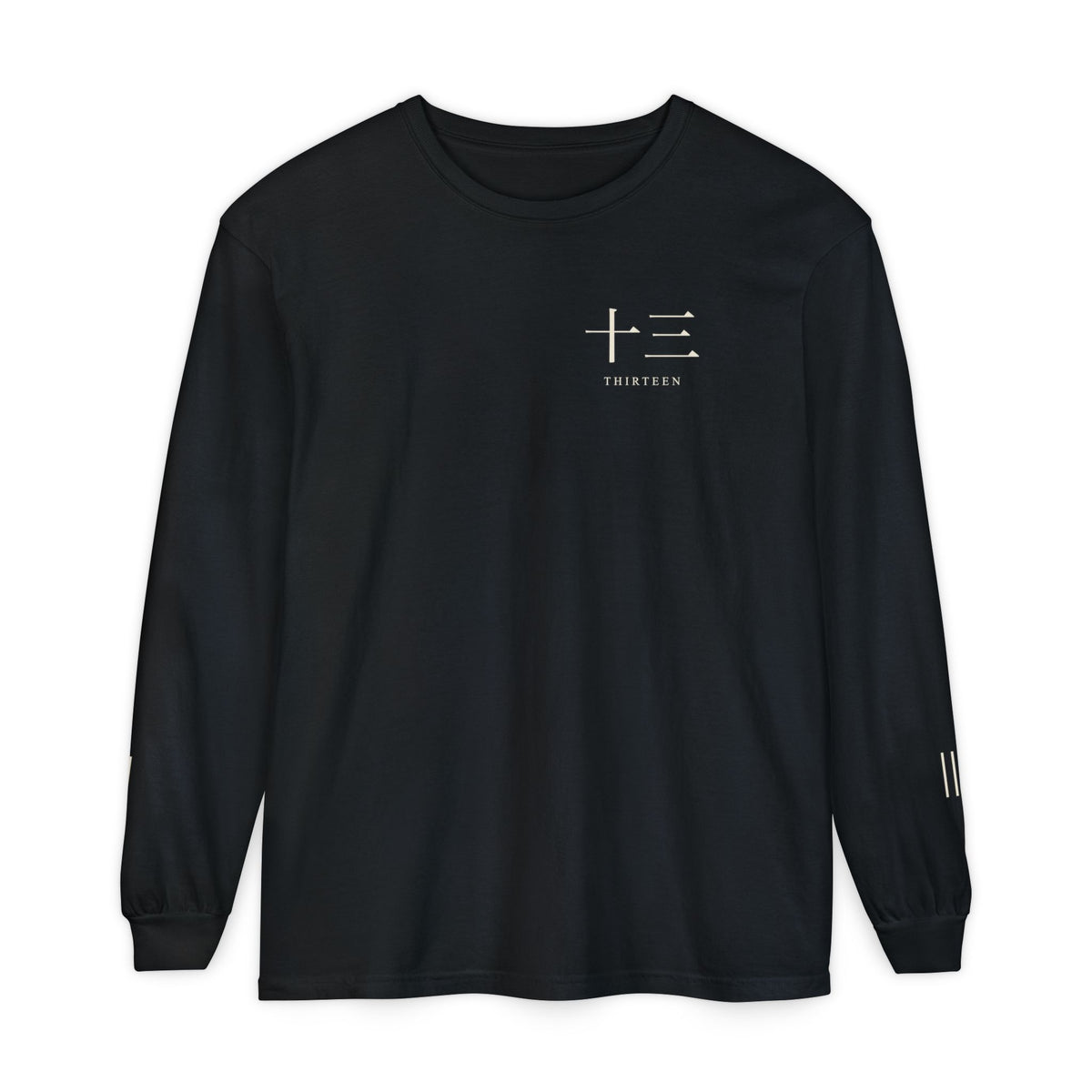 Thirteen Captain Kanji Long Sleeve Tee | Inspired by the Gotei 13 captains of Bleach