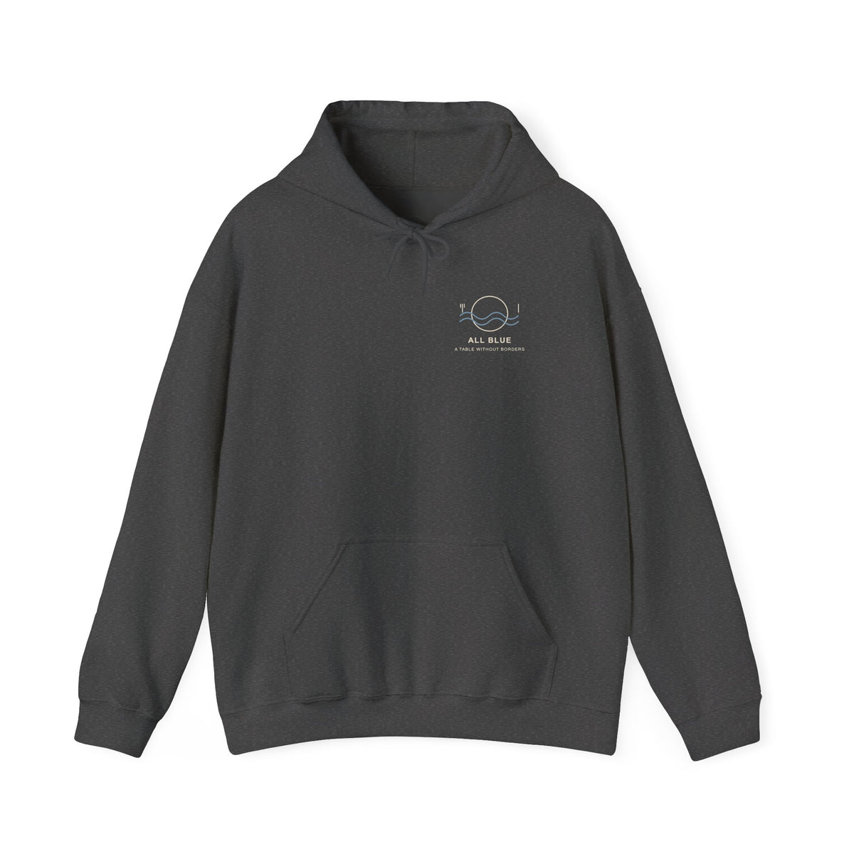 All Blue Table Minimalist Anime Hoodie | Pirate Japanese Streetwear