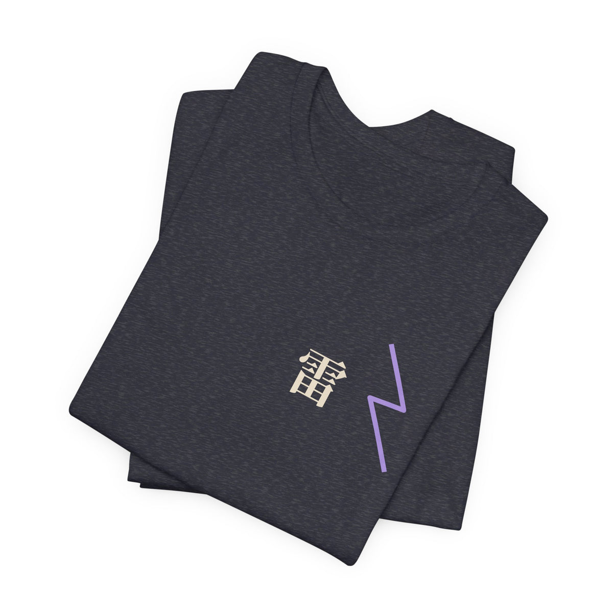 Storm Flame Kanji Anime Soft Tee | Clan Crest Japanese Streetwear