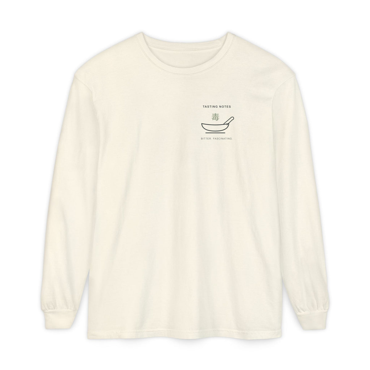 Tasting Notes Minimalist Long Sleeve Tee | Inspired by Maomao from The Apothecary Diaries