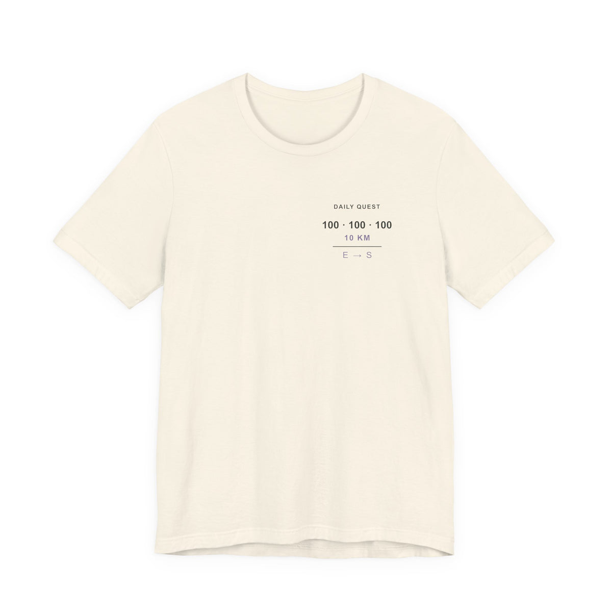 Daily Requirement Minimalist Anime Soft Tee | Shadow Rank Gym Japanese Streetwear