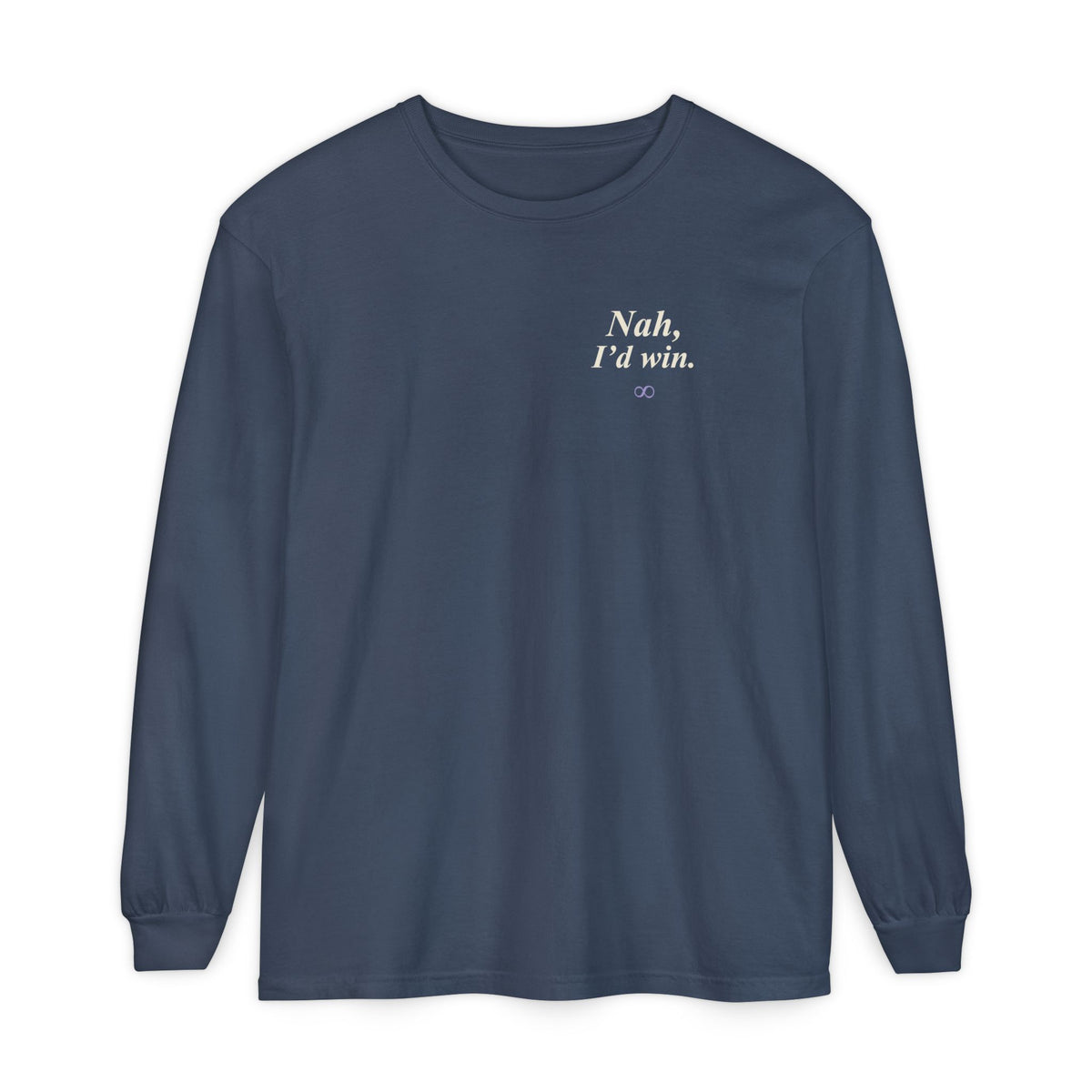 I'd Win Quote Long Sleeve Tee | Inspired by Satoru Gojo from Jujutsu Kaisen
