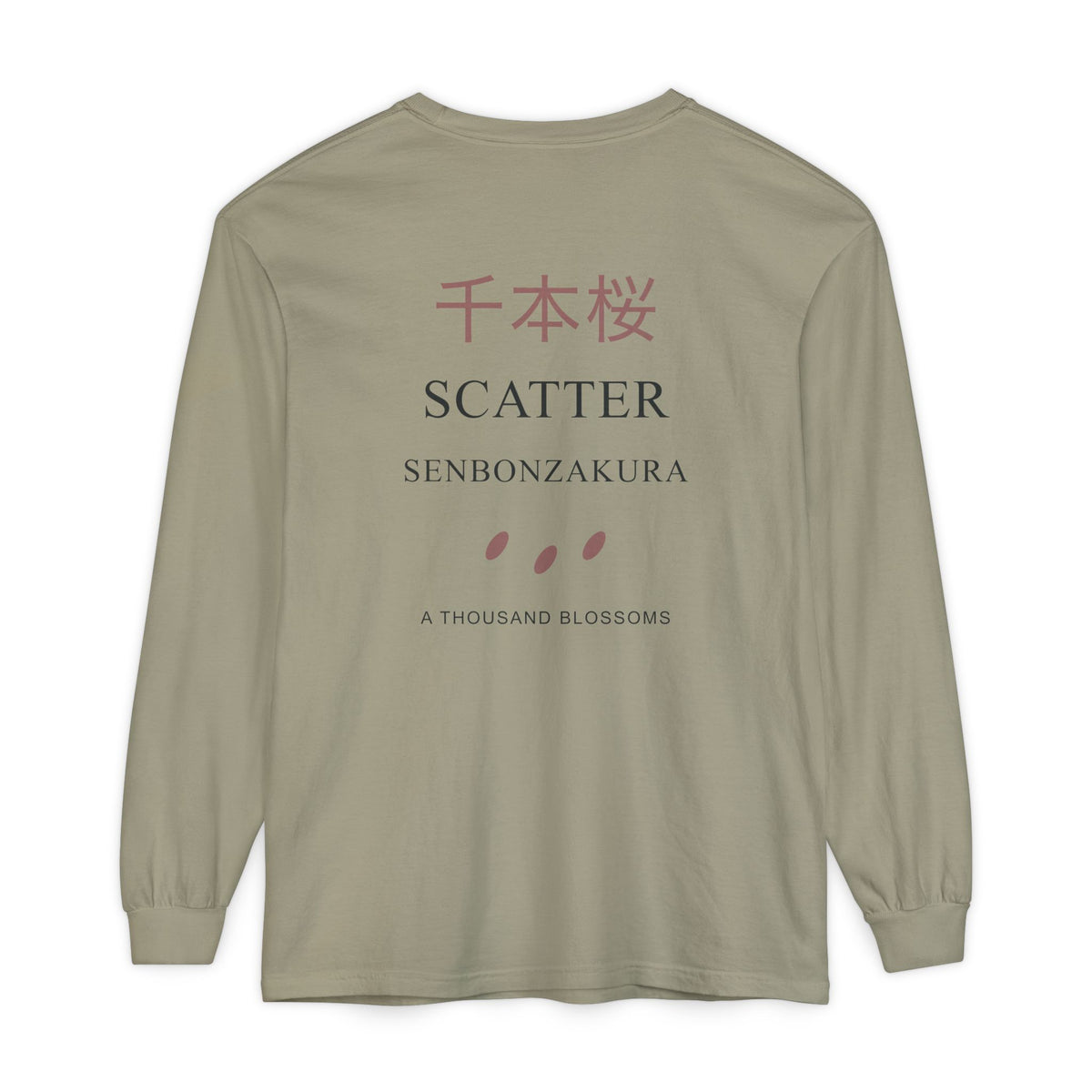 Scatter Kanji Long Sleeve Tee | Inspired by Byakuya Kuchiki from Bleach