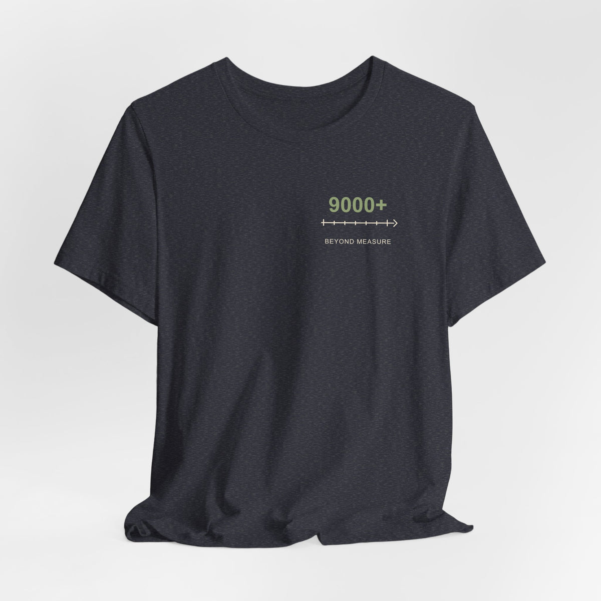 Beyond Measure Minimalist Anime Soft Tee | Power Level Japanese Streetwear