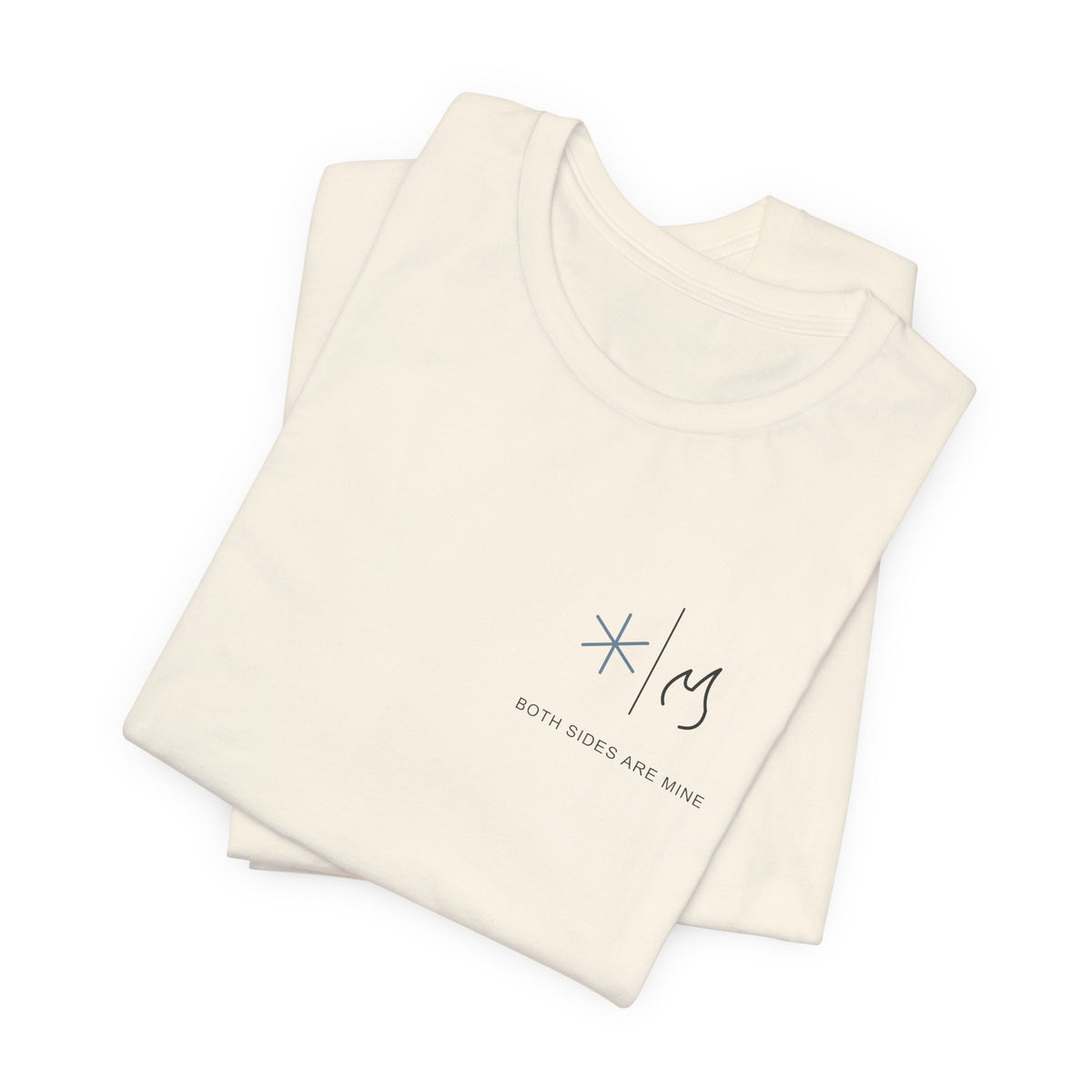 Both Sides Mine Minimalist Anime Soft Tee | Hero Academy Japanese Streetwear