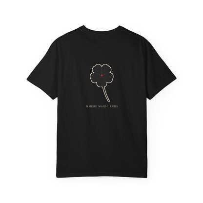 Black Clover Leaf Minimalist Heavyweight Tee | Inspired by Asta from Black Clover