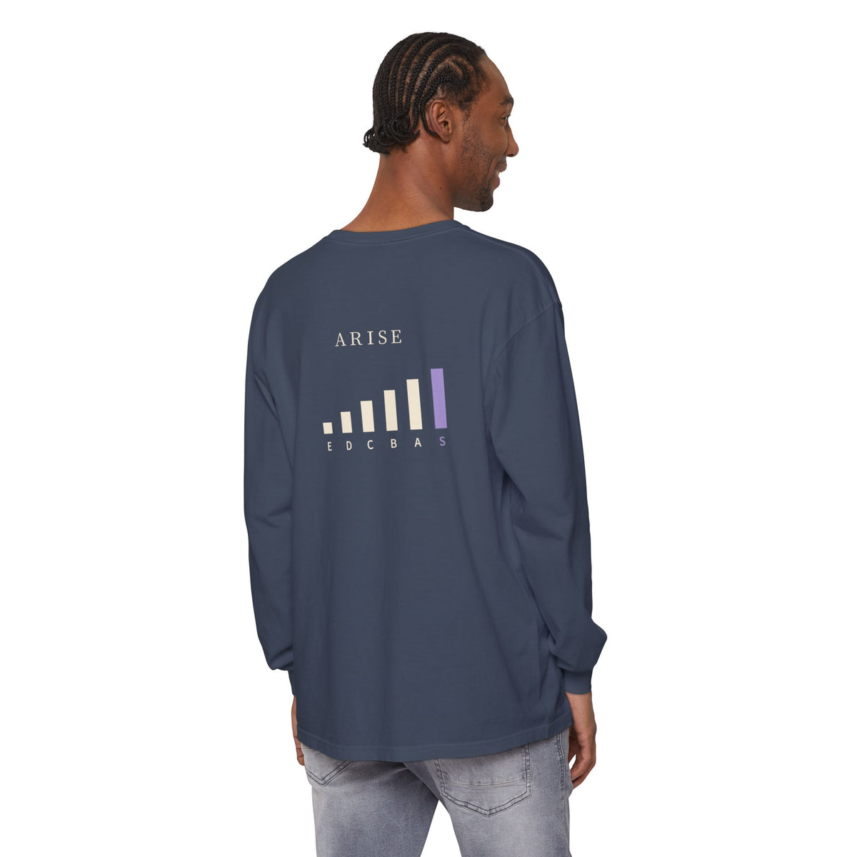 Rank Ascension Kanji Anime Long Sleeve Tee | Shadow Rank Gym Japanese Streetwear