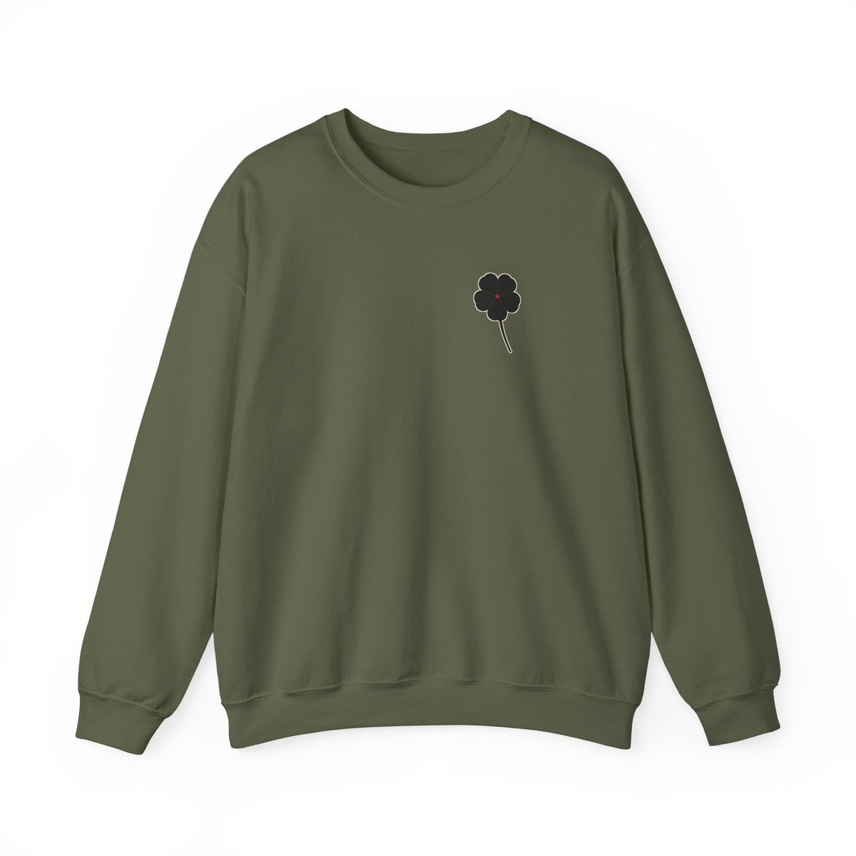 Black Clover Leaf Minimalist Crewneck Sweatshirt | Inspired by Asta from Black Clover