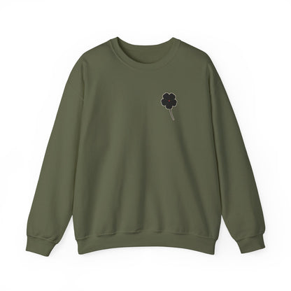Black Clover Leaf Minimalist Crewneck Sweatshirt | Inspired by Asta from Black Clover