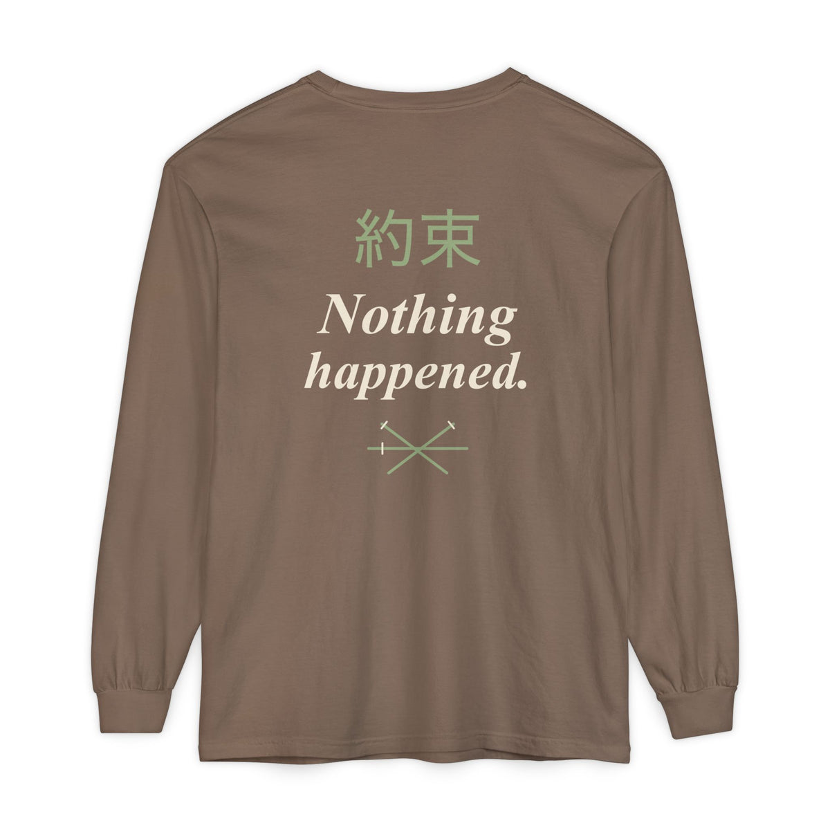 Kept Promise Kanji Anime Long Sleeve Tee | Pirate Japanese Streetwear