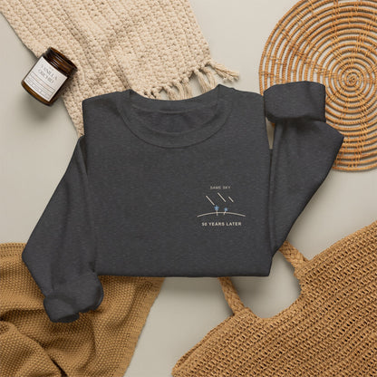 Same Sky Minimalist Crewneck Sweatshirt | Inspired by Frieren and Himmel from Frieren