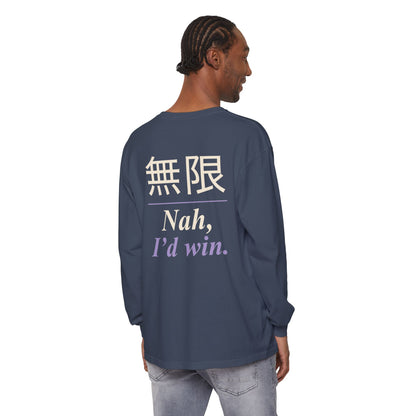 Infinite Confidence Kanji Long Sleeve Tee | Inspired by Satoru Gojo from Jujutsu Kaisen