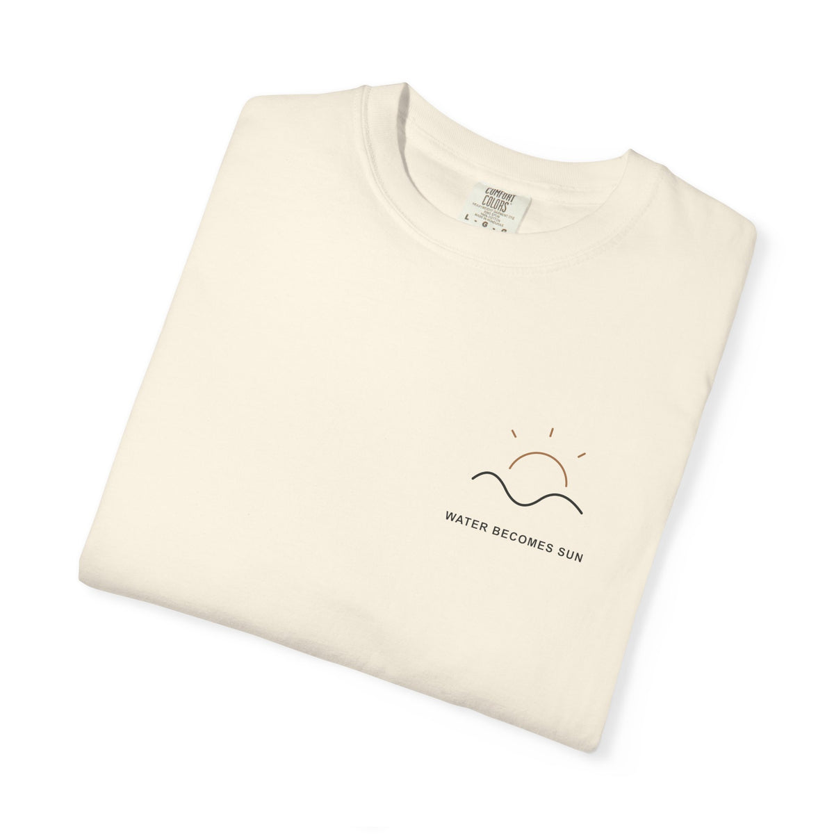 Water Becomes Sun Minimalist Anime Tee | Demon Hunter Japanese Streetwear