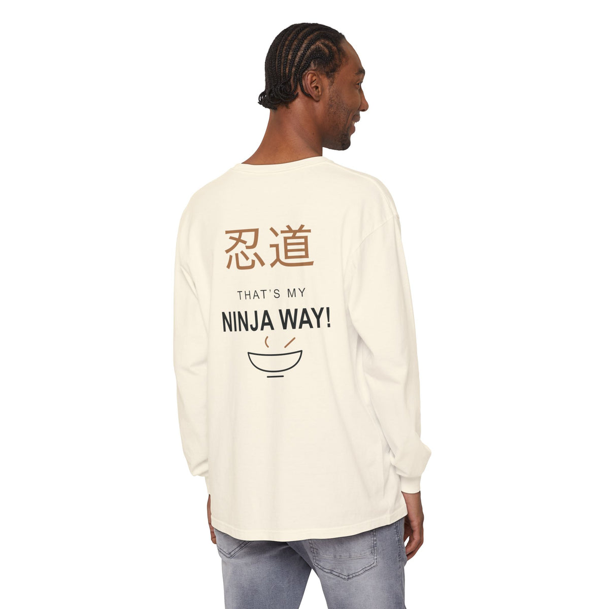 Ninja Way Kanji Anime Long Sleeve Tee | Ninja Japanese Streetwear