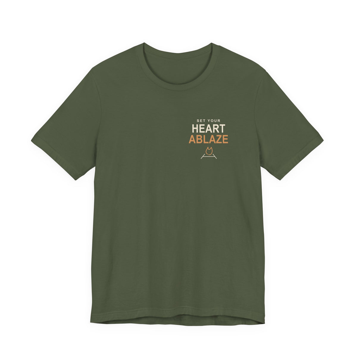 Heart Ablaze Anime Quote Soft Tee | Demon Hunter Japanese Streetwear