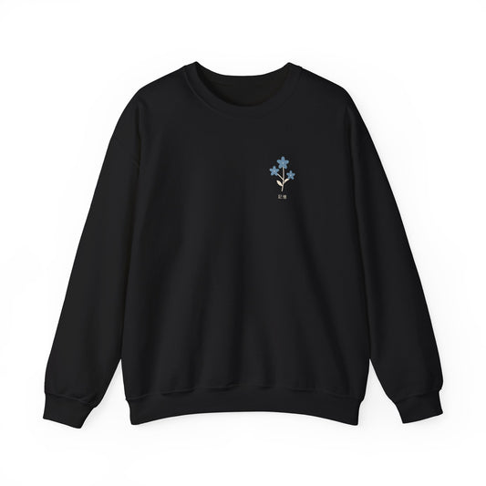 Flowers Remember Minimalist Crewneck Sweatshirt | Inspired by Frieren and Himmel from Frieren