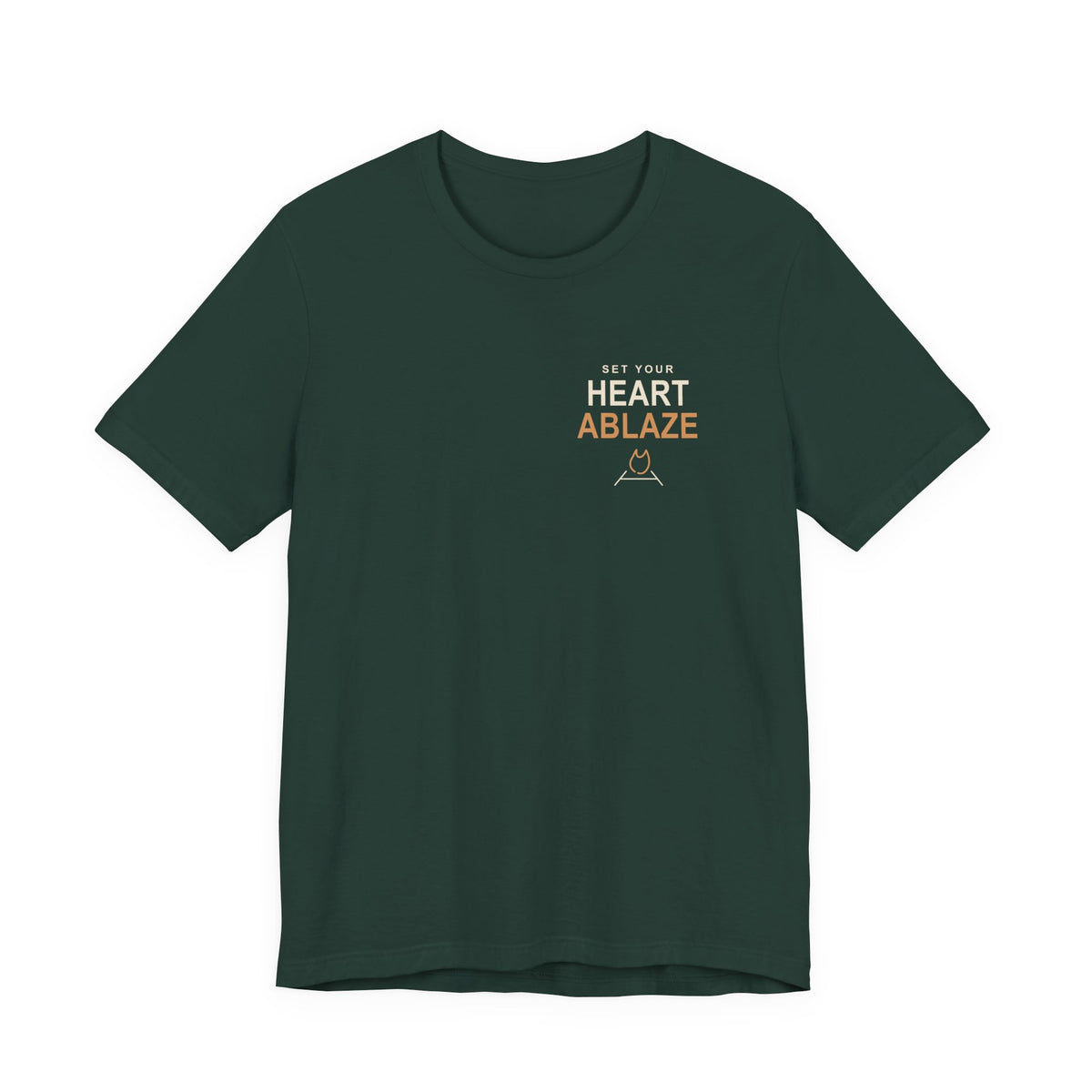 Heart Ablaze Anime Quote Soft Tee | Demon Hunter Japanese Streetwear