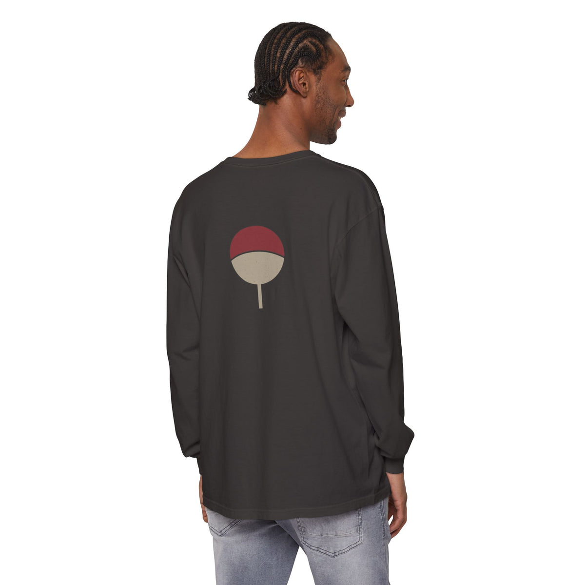 Ember Legacy Minimalist Anime Long Sleeve Tee | Fire Release Kanji Japanese Streetwear