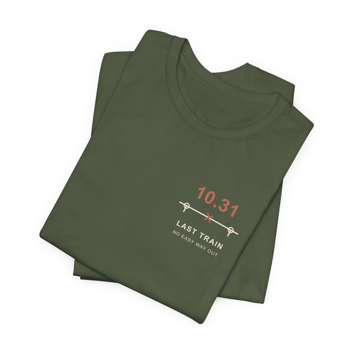Last Train October Minimalist Anime Soft Tee | Sorcerer Japanese Streetwear