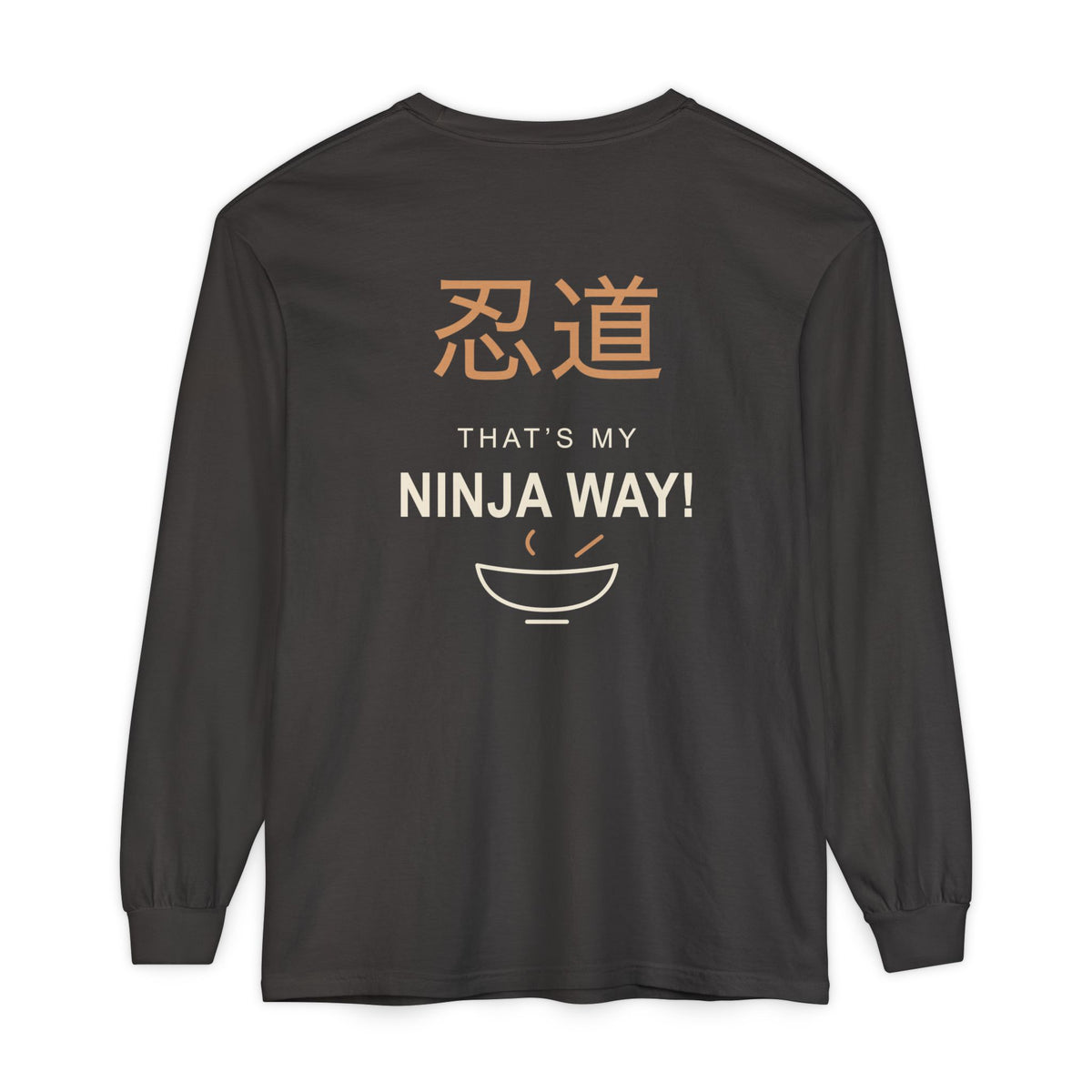 Ninja Way Kanji Anime Long Sleeve Tee | Ninja Japanese Streetwear