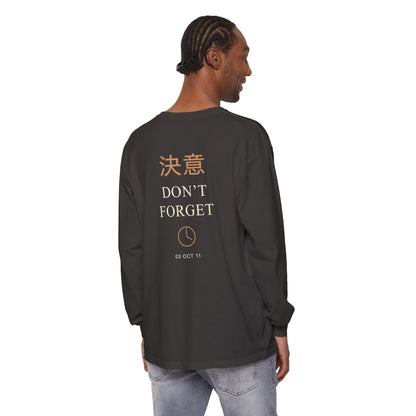 October Third Kanji Long Sleeve Tee | Inspired by Edward and Alphonse Elric from Fullmetal Alchemist