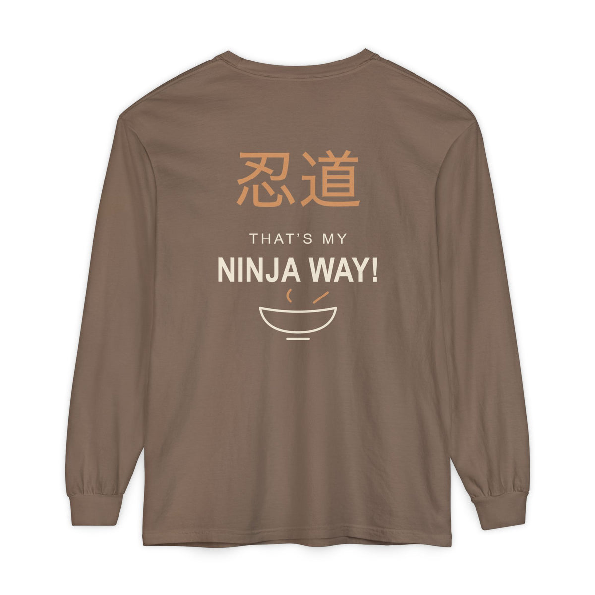 Ninja Way Kanji Anime Long Sleeve Tee | Ninja Japanese Streetwear