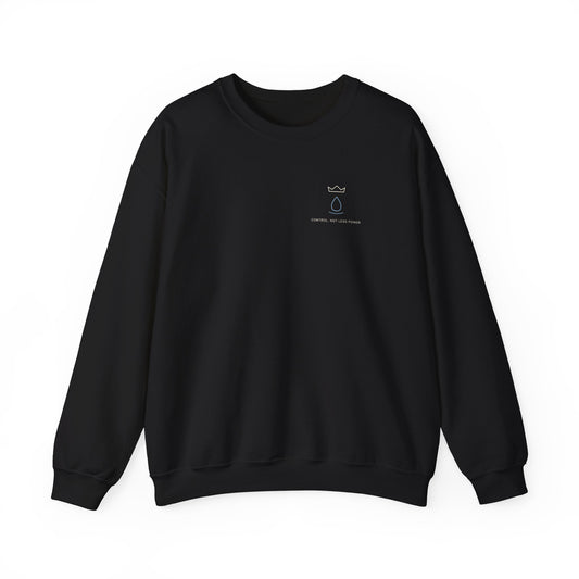 Royal Control Minimalist Anime Crewneck Sweatshirt | Grimoire Magic Japanese Streetwear