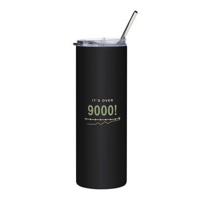 Over Nine Thousand Insulated Tumbler 20oz | Inspired by Vegeta from Dragon Ball Z