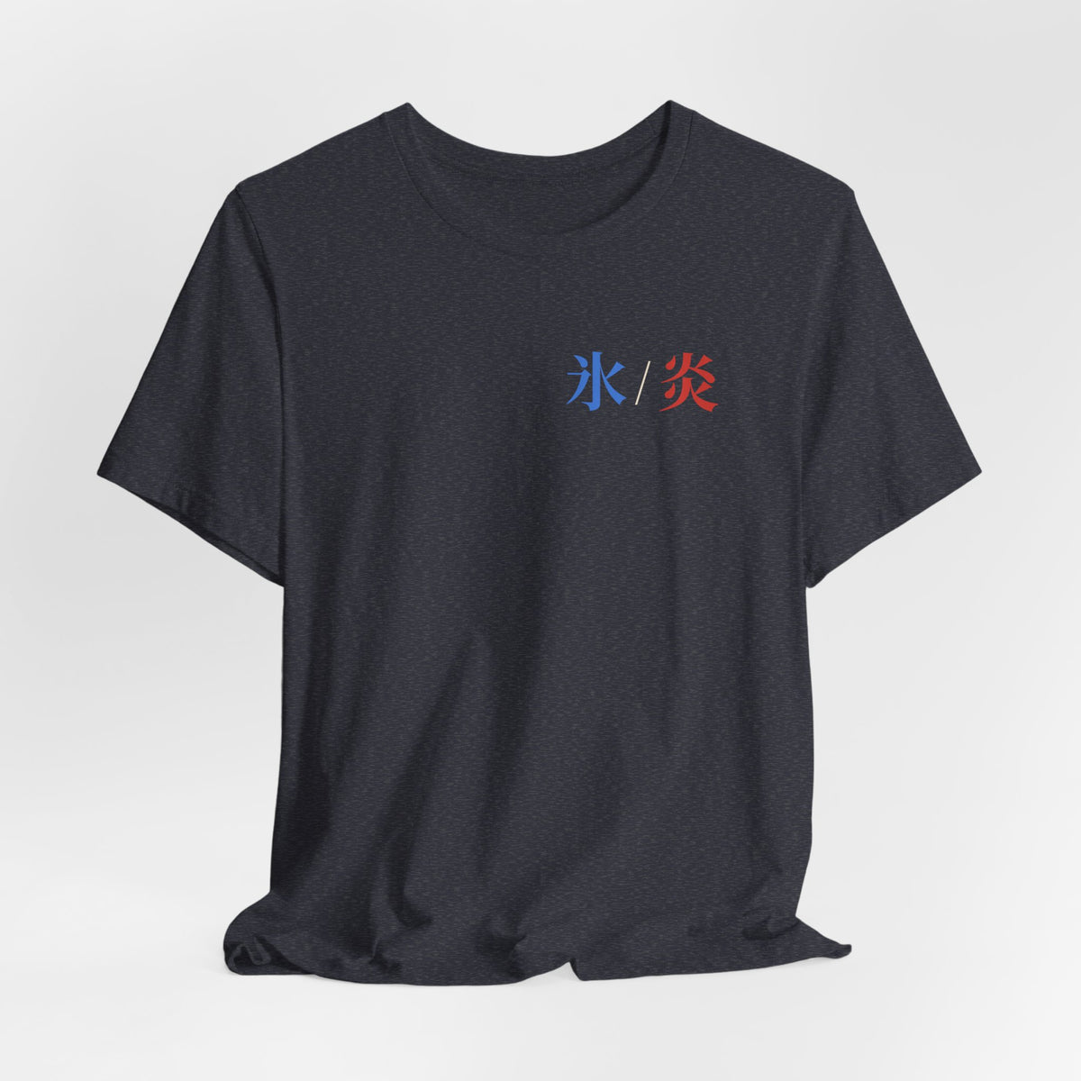 Dual Temperature Kanji Anime Soft Tee | Ice and Fire Japanese Streetwear