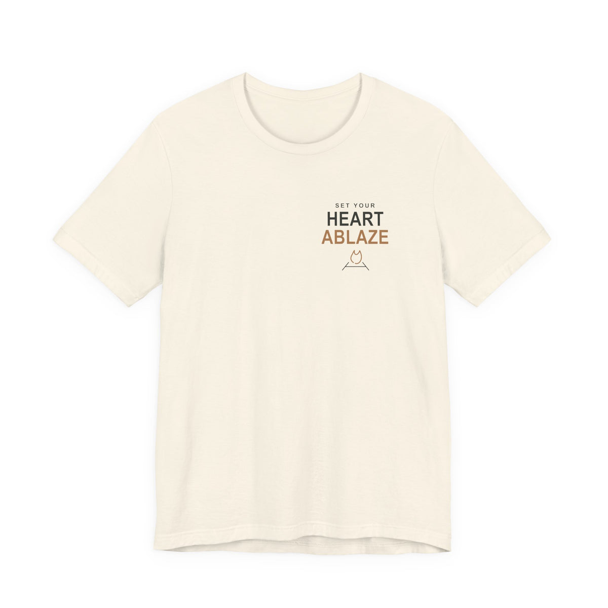 Heart Ablaze Anime Quote Soft Tee | Demon Hunter Japanese Streetwear