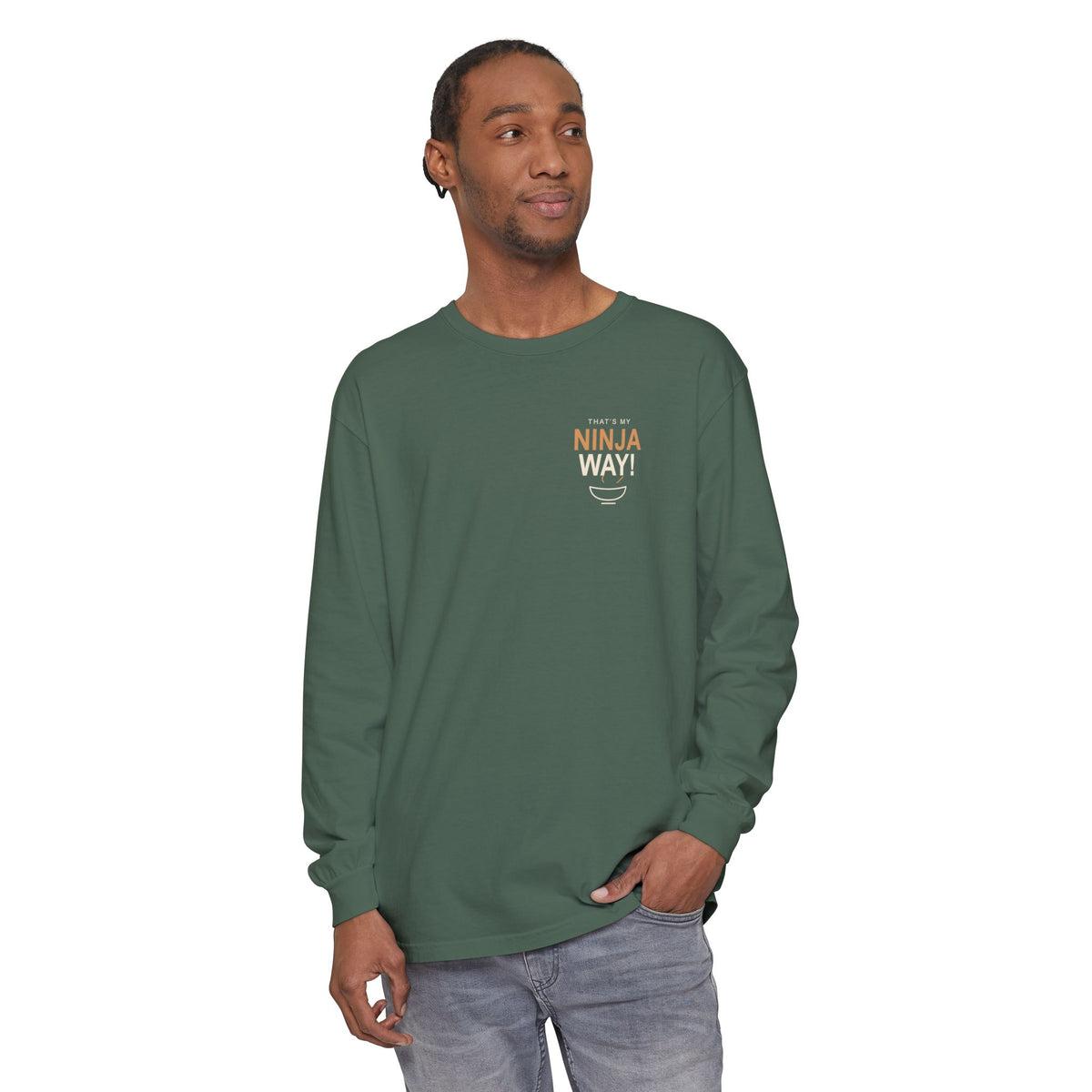 My Ninja Way Anime Quote Long Sleeve Tee | Ninja Japanese Streetwear