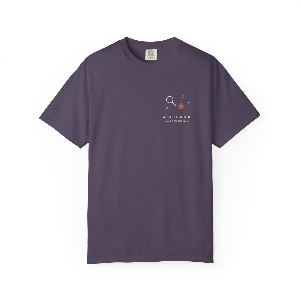 After School Rain Minimalist Anime Tee | Devil Hunter Japanese Streetwear