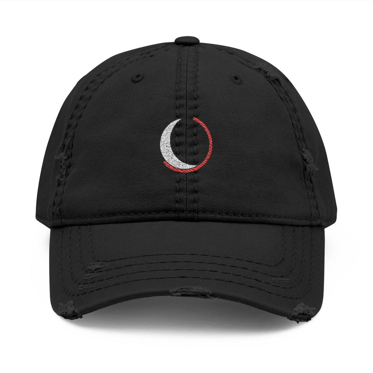 Black Moon Embroidered Dad Hat | Inspired by Ichigo Kurosaki from Bleach