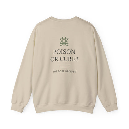 The Dose Makes Kanji Crewneck Sweatshirt | Inspired by Maomao from The Apothecary Diaries