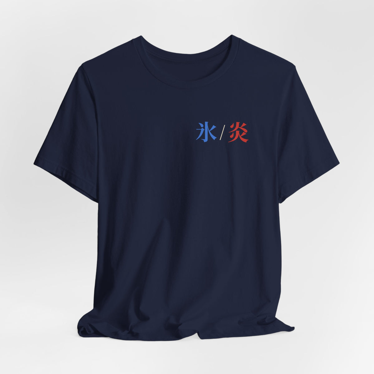 Dual Temperature Kanji Anime Soft Tee | Ice and Fire Japanese Streetwear