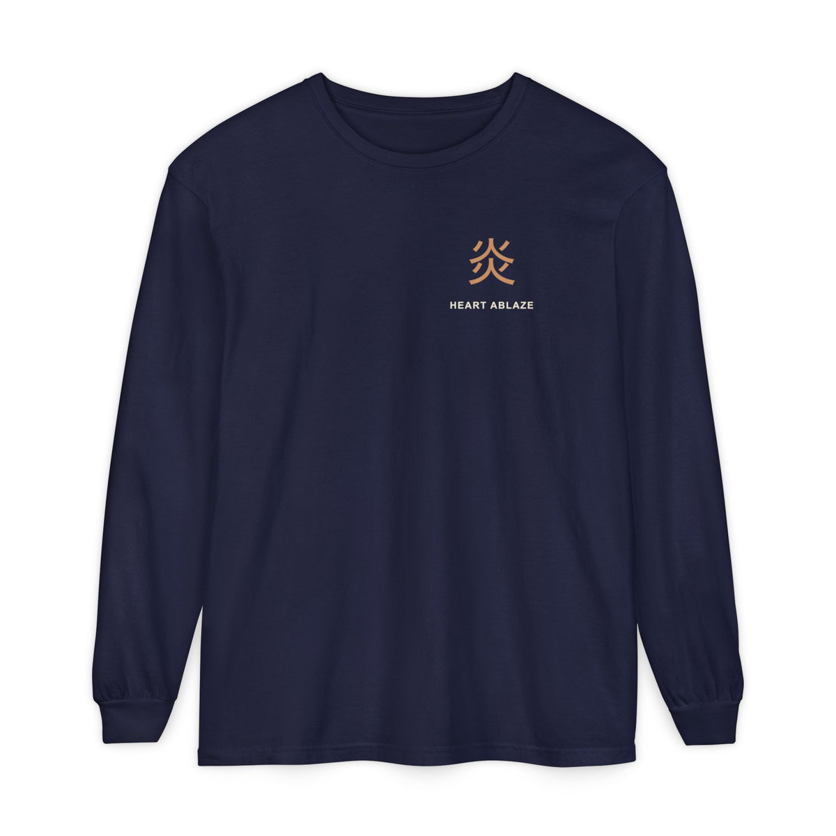 Burning Resolve Kanji Long Sleeve Tee | Inspired by Kyojuro Rengoku from Demon Slayer