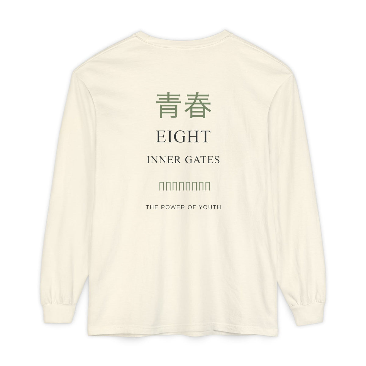 Eight Gates Kanji Anime Long Sleeve Tee | Ninja Japanese Streetwear