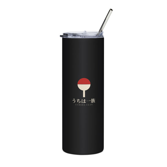 Clan Fan Crest Insulated Tumbler 20oz | Inspired by the Uchiha clan of Naruto