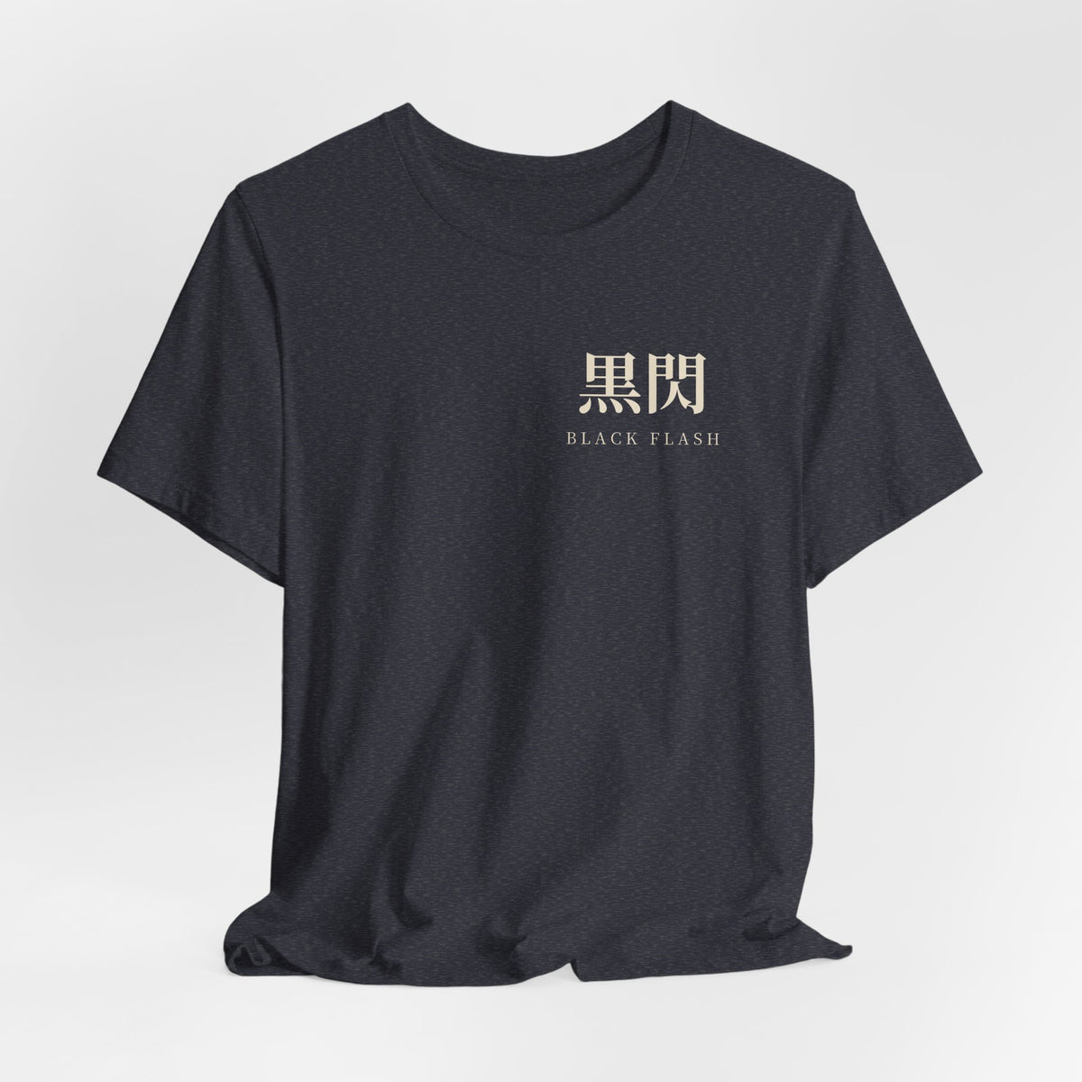 Black Flash Kanji Anime Soft Tee | Cursed Energy Japanese Streetwear