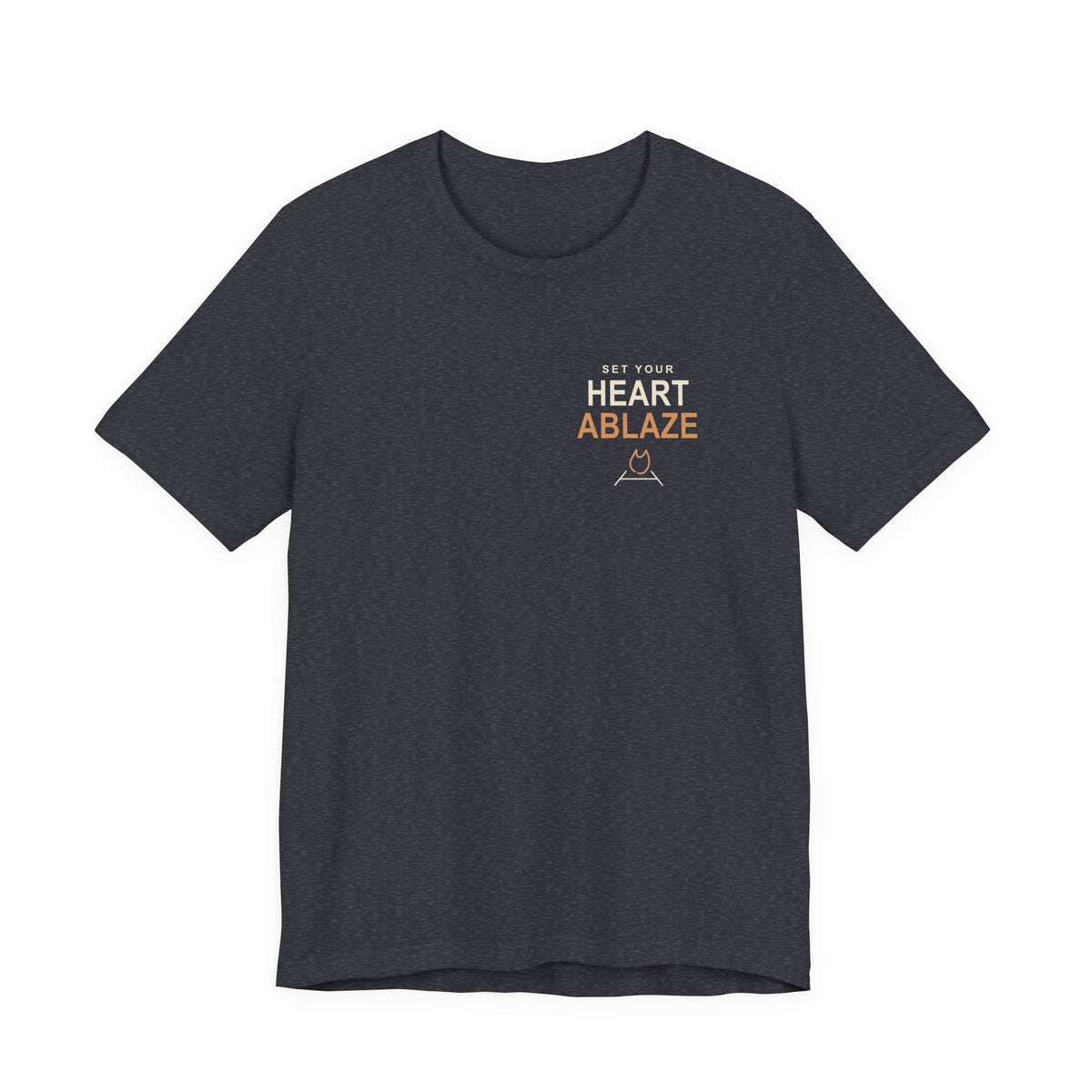 Heart Ablaze Anime Quote Soft Tee | Demon Hunter Japanese Streetwear