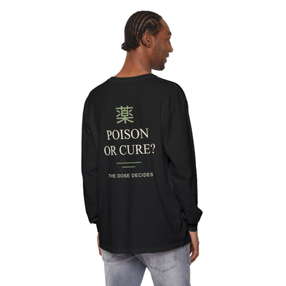 The Dose Makes Kanji Long Sleeve Tee | Inspired by Maomao from The Apothecary Diaries