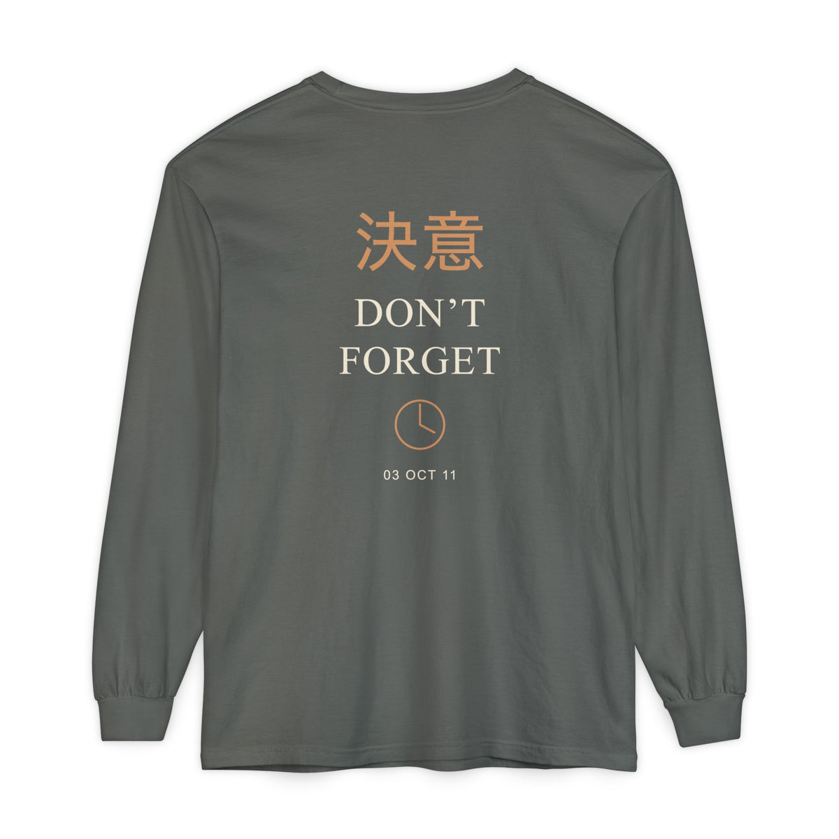 October Third Kanji Long Sleeve Tee | Inspired by Edward and Alphonse Elric from Fullmetal Alchemist