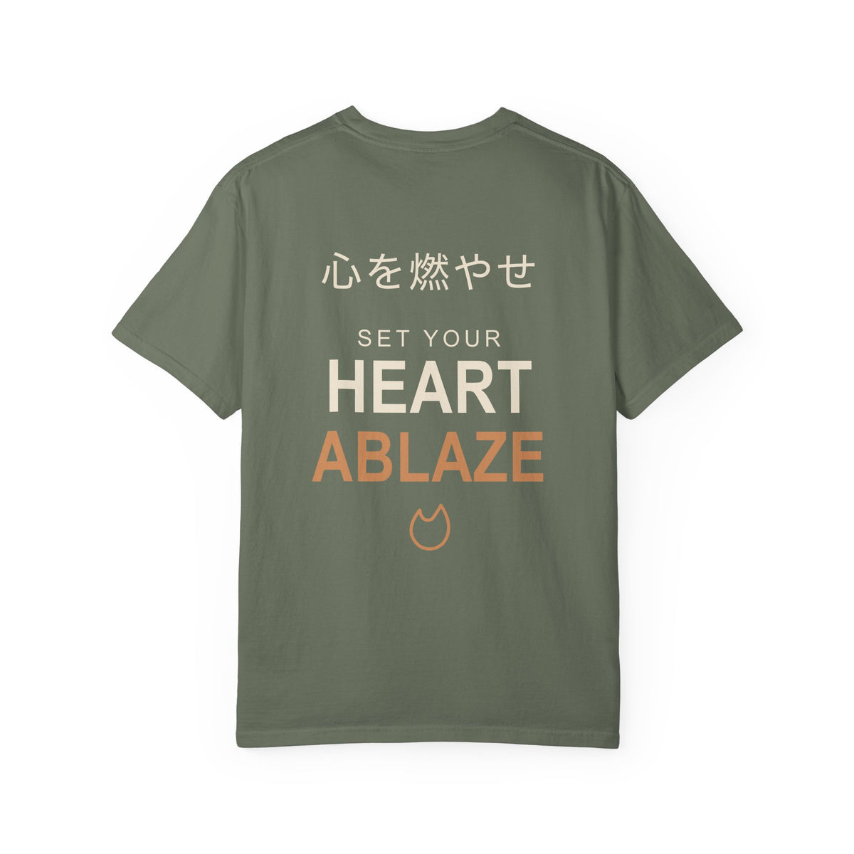 Burning Resolve Kanji Anime Tee | Demon Hunter Japanese Streetwear