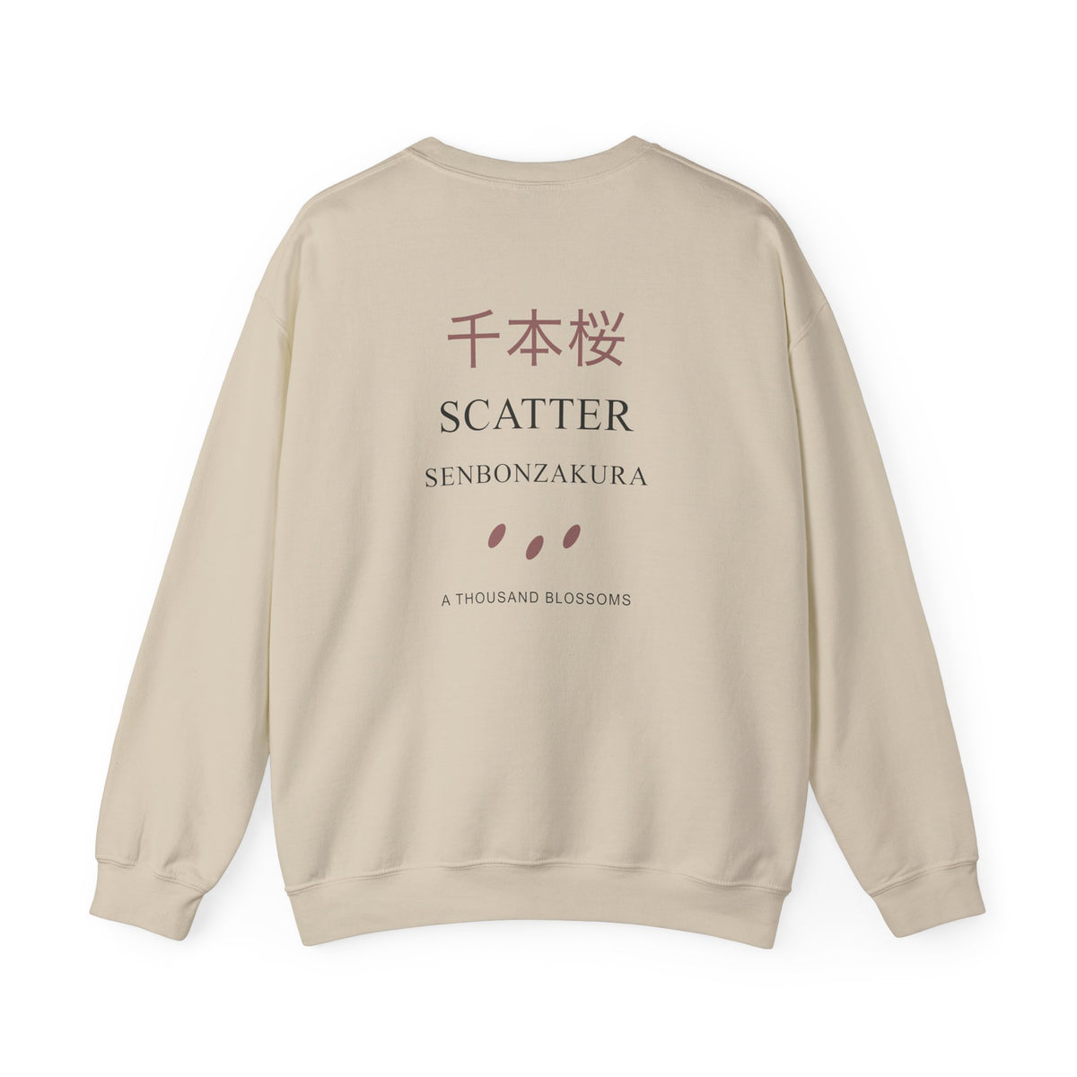 Scatter Kanji Crewneck Sweatshirt | Inspired by Byakuya Kuchiki from Bleach